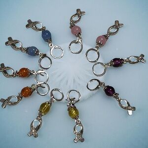 Artisan Awareness Ribbon Earrings – Handmade in Colors of Hope